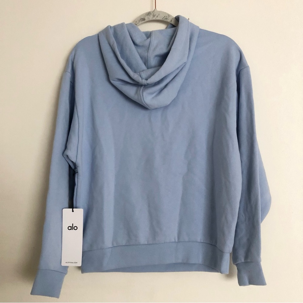 Alo Yoga Accolade Hoodie Seashell Blue XS - Picture 10 of 10
